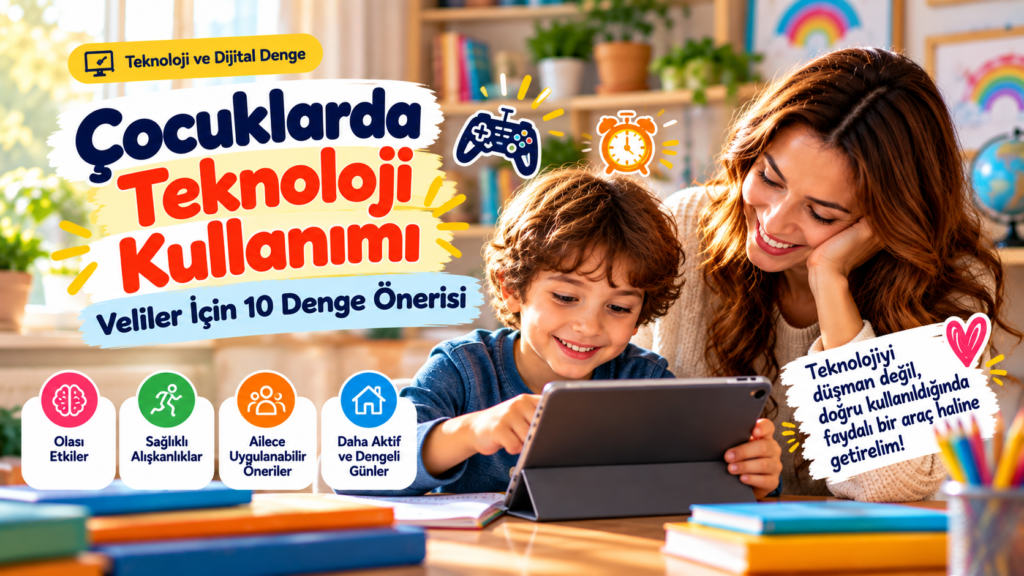Çocuklarda Teknoloji Kullanımı: Veliler İçin 10 Denge Önerisi
