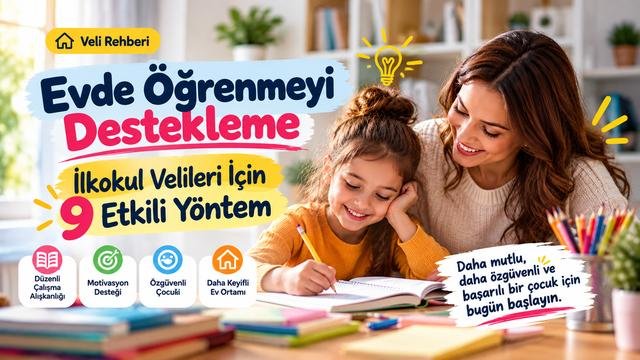 Evde Öğrenmeyi Destekleme: İlkokul Velileri İçin 9 Yöntem