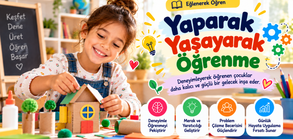 Yaparak yaşayarak öğrenme: ilkokul için 8 uygulama